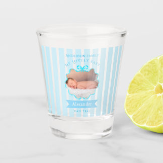 Verre A Shot Ruban à nœud bébé garçon nouveau-né