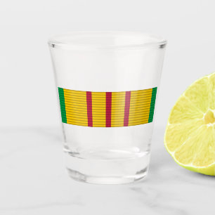 Verre A Shot Ruban de la Médaille du service du Vietnam