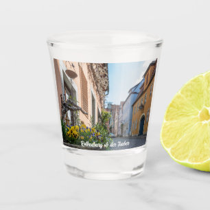 Verre A Shot Rue colorée à Rothenburg ob der Tauber