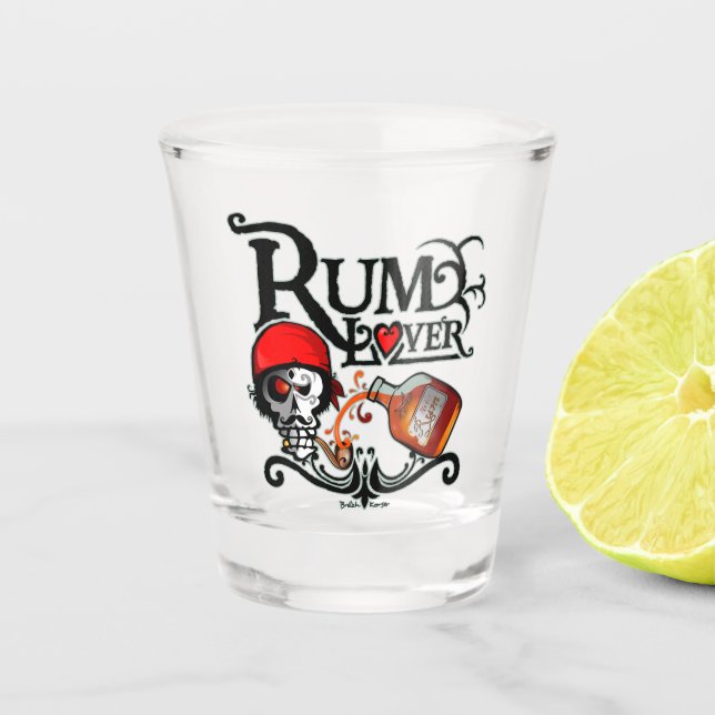 Verre A Shot Rum lover (Devant)