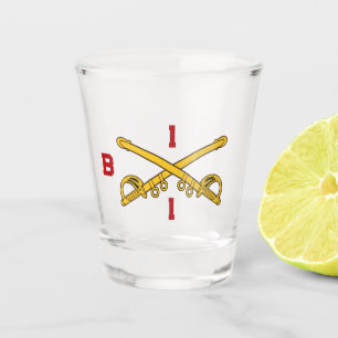 Verre A Shot Sabres à cavalerie croisés personnalisables