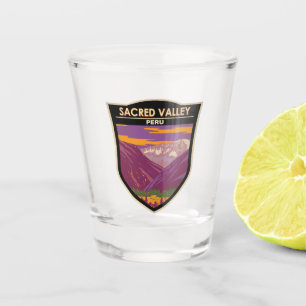 Verre A Shot Sacred Valley Pérou Travel Art Vintage