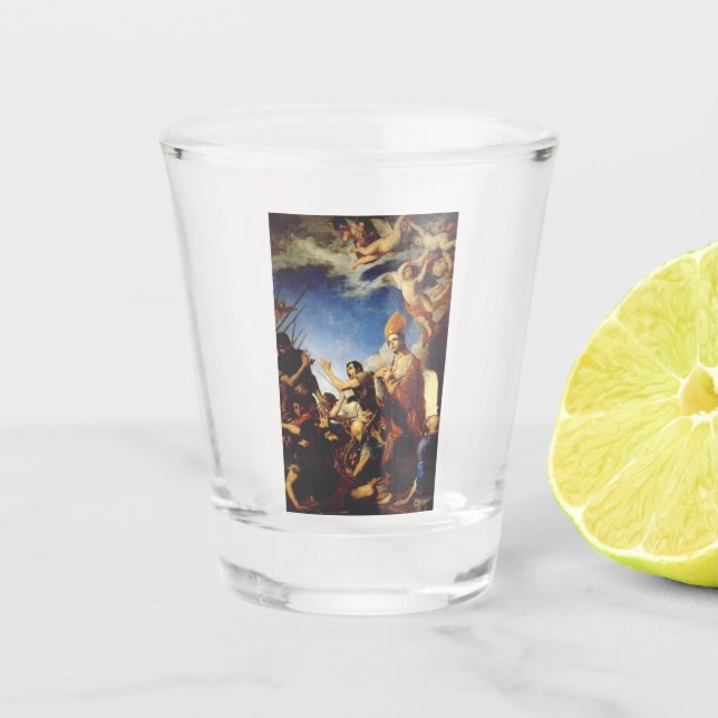 Verre A Shot Saint Janvier, évêque de Bénévent - Beaux-arts (Devant)