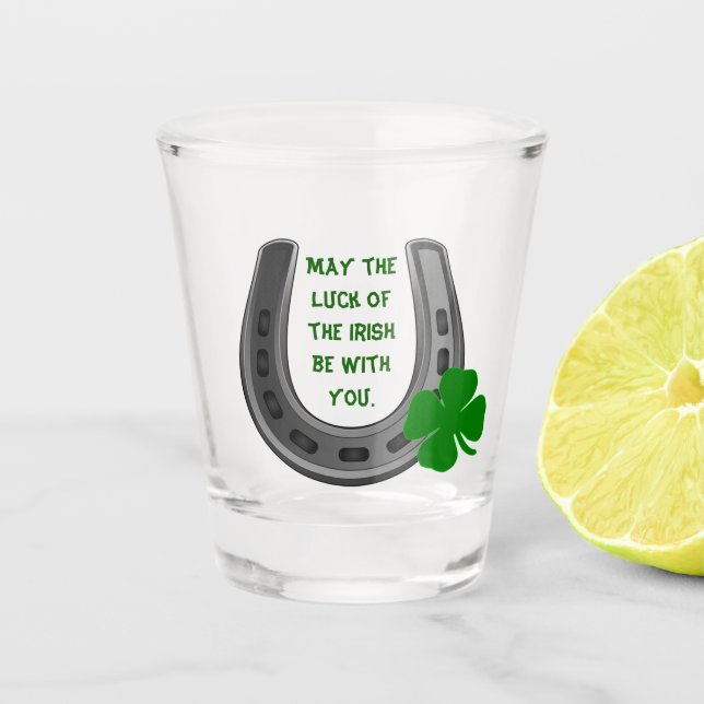 Verre A Shot Saint Patrick Lucky Horseshoe (Devant)