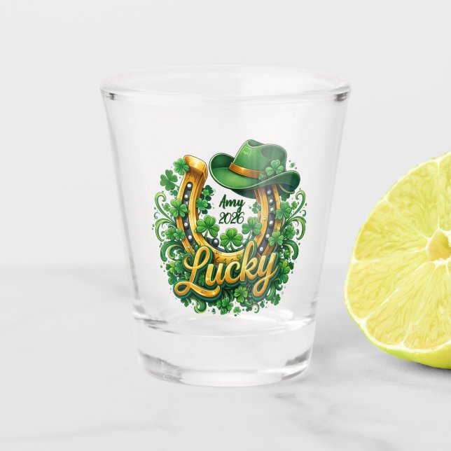 Verre A Shot Saint-Patrick personnalisable (Devant)