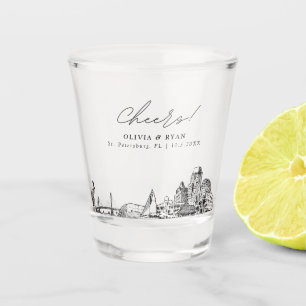 Verre A Shot Saint-Pétersbourg Mariage Favoriser des encouragem