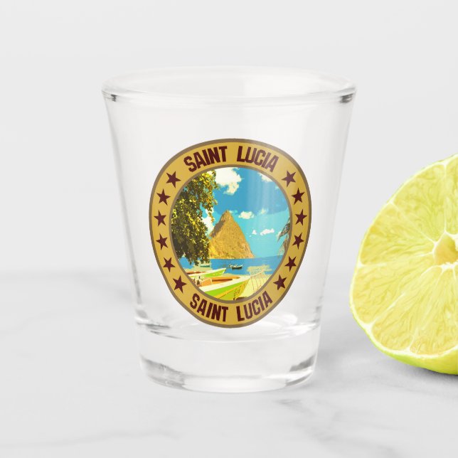 Verre A Shot Sainte-Lucie (Devant)