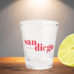 Verre A Shot San Diego Californie typographie moderne