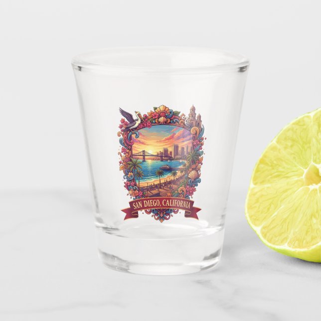 Verre A Shot San Diego Coronado  (Devant)