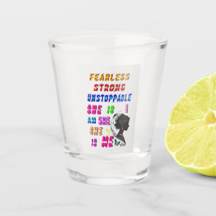 Verre A Shot Sans Peur Forte Inarrêtable Elle Est