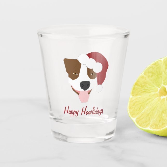 Verre A Shot Santa Dog - Personnalisable (Devant)