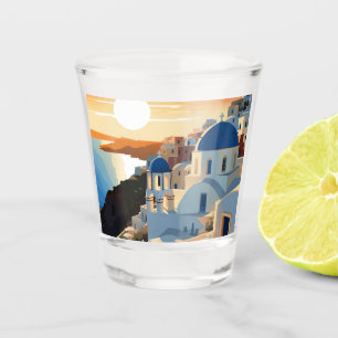 VERRE A SHOT SANTORINI GRÈCE N° 1