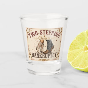 Verre A Shot S'approcher de la faillite, signe western