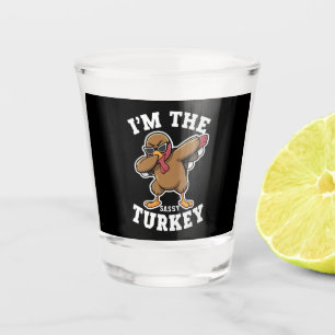Verre A Shot Sassy Turquie jumelle la famille Thanksgiving Part