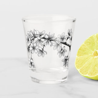 Verre A Shot Sauge Sakura en fleurs de cerisier japonaise4