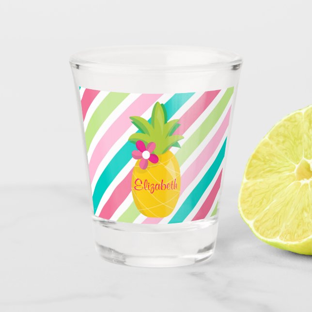Verre A Shot Saveurs d'ananas (Devant)