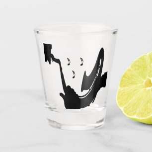 Verre A Shot Saxophone surréaliste