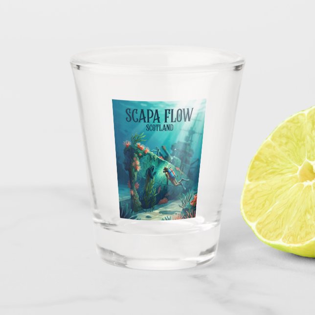 Verre A Shot Scapa Flow Écosse (Devant)