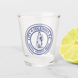 Verre A Shot Sceau de la ville - Columbia, Caroline du Sud