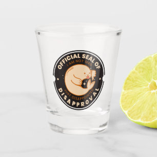 Verre A Shot Sceau Officiel de Désapprobation Verre à Shot Drôl