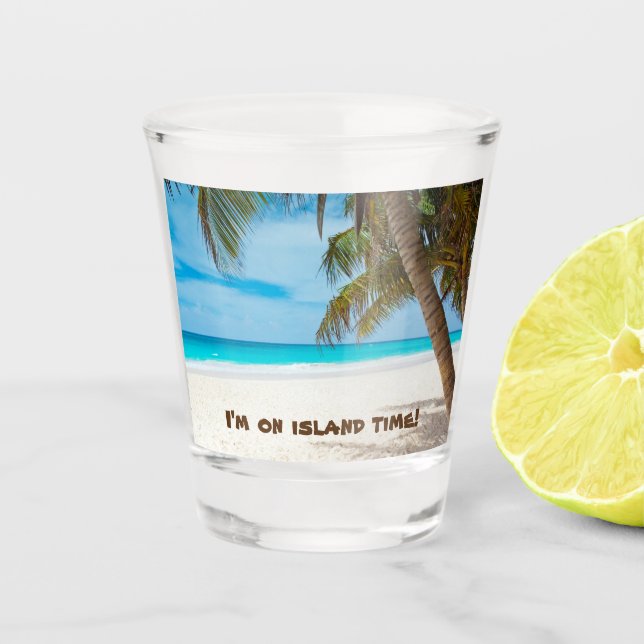 Verre A Shot Scène de plage 1 (Devant)