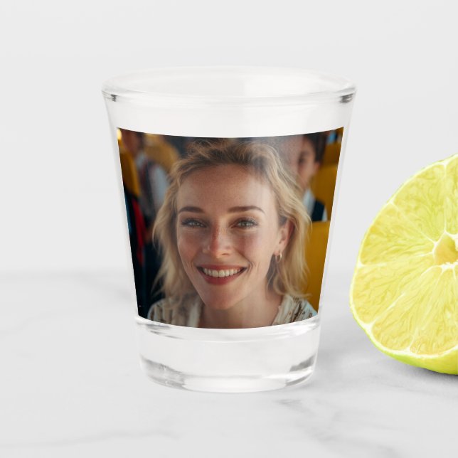 Verre A Shot School Bus Driver Photo Customize (Devant)