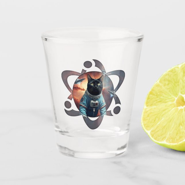 Verre A Shot Science des chats spatiaux (Devant)