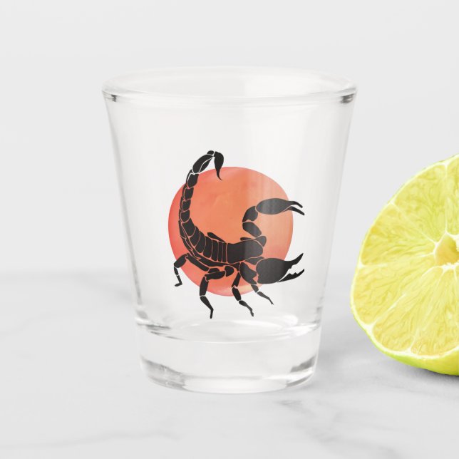 Verre A Shot Scorpio, signe zodiaque (Devant)
