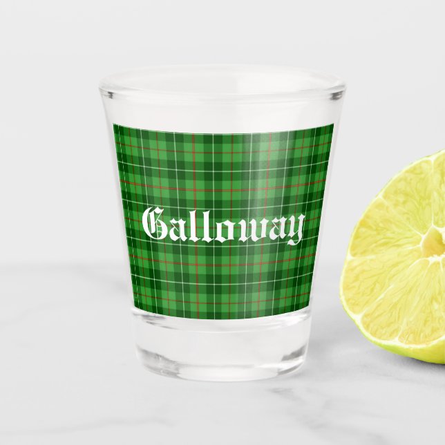 Verre A Shot Scotland Galloway District Tartan (Devant)
