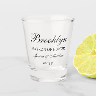 Verre A Shot Script de Témoin de Mariage Personnalisé