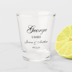 Verre A Shot Script Garçon d'Honneur Personnalisé