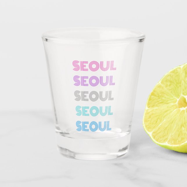 VERRE A SHOT SEOUL RAINBOW SOJU (Devant)