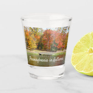 Verre A Shot Sept sources Pont d'automne III Paysage d'automne