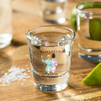 Verre A Shot Serez-vous mon cadeau de proposition de témoin de