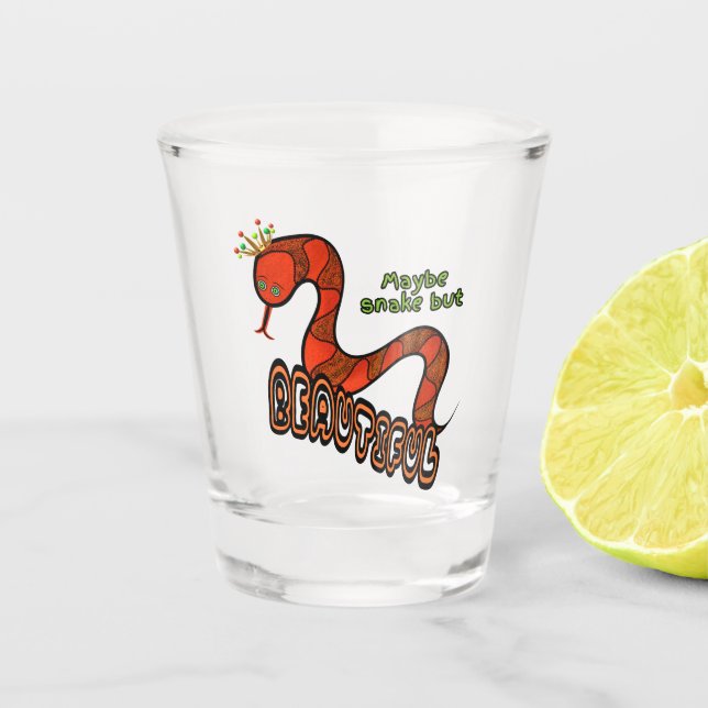 Verre A Shot Serpent rouge (Devant)