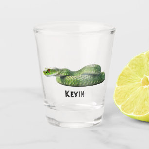 Verre A Shot Serpent Vert Venomère Avec Votre Nom