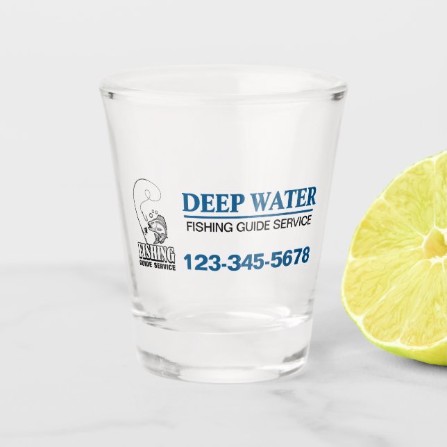 Verre A Shot Service de guide de pêche (Devant)