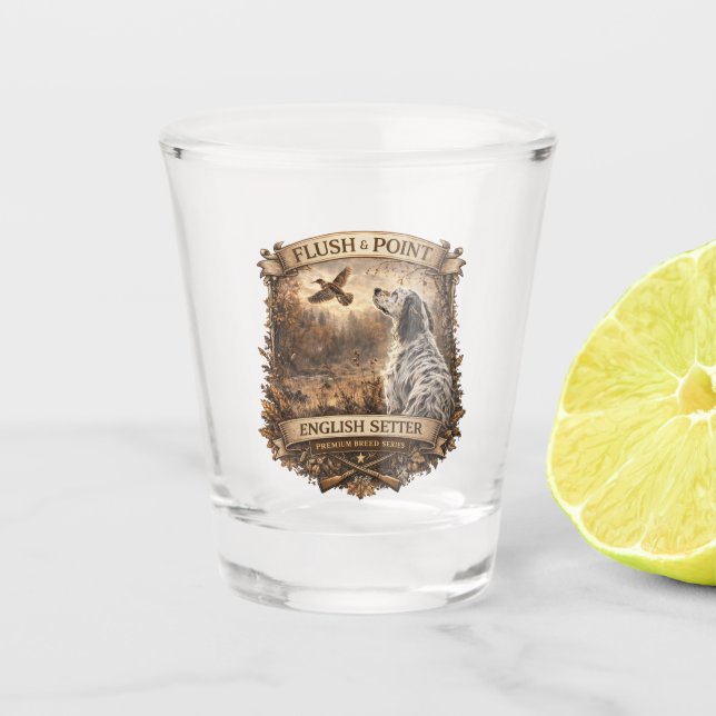 Verre A Shot Setter anglais (Devant)