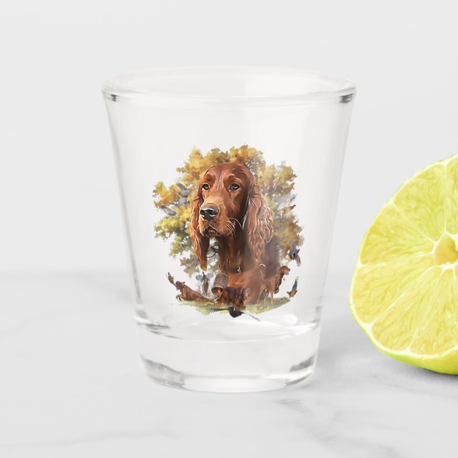 Verre A Shot Setter irlandais (Devant)