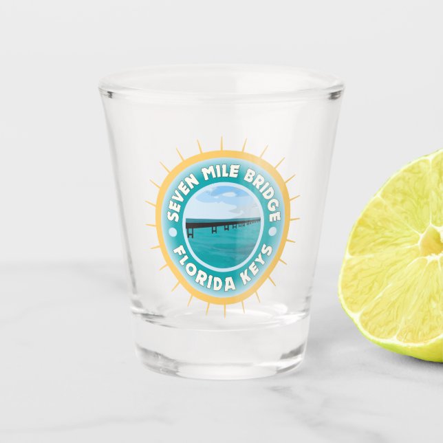 Verre A Shot Seven Mile Bridge Florida Keys (Devant)