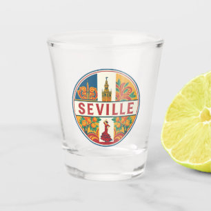 Verre A Shot Séville Espagne Plaza de Espana