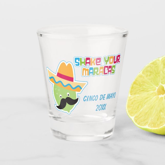 Verre A Shot Shake Your Maracas Cinco de Mayo (Devant)