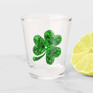 Verre A Shot Shamrock émeraude