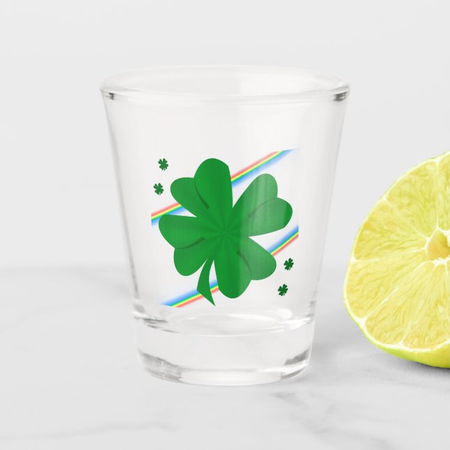 Verre A Shot Shamrock et Rainbows (Devant)