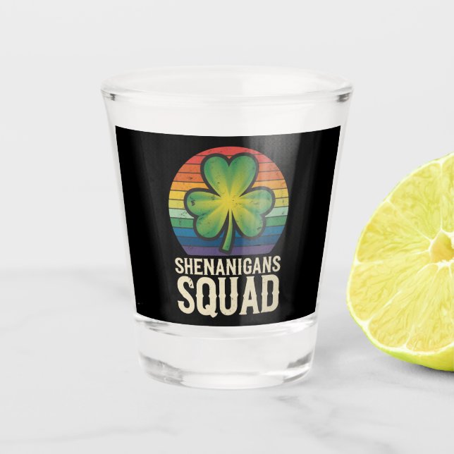 Verre A Shot Shenanigans Squad Correspondance Groupe Jour de la (Devant)