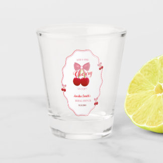 Verre A Shot She's The Cherry On Top Pink Bow Bridal Shower 