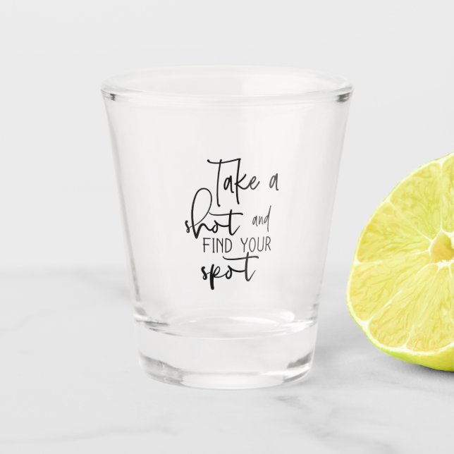 Verre A Shot Shot Glasses with Text Caption Wine Glasses (Devant)
