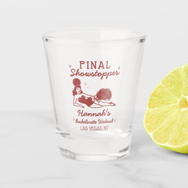 Verre A Shot Showgirl Final Showstopper Bachelorette (Devant)