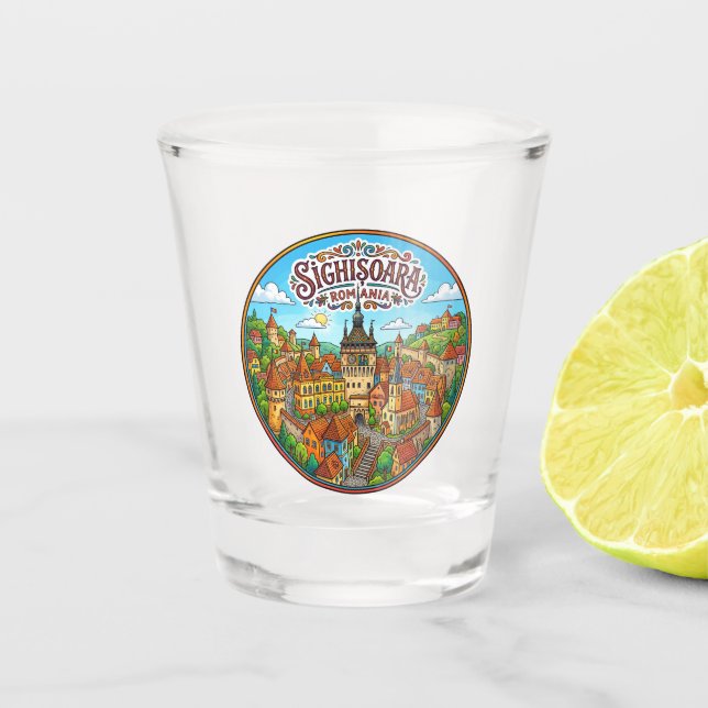 Verre A Shot Sighișoara Roumanie (Devant)