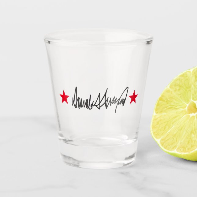 Verre A Shot Signature Trump (Devant)